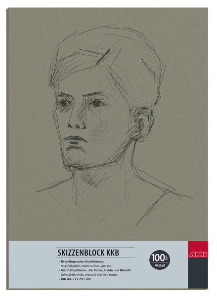 Skizzenblock KKB 100g, A4,      50Bl.