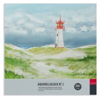 Aquarellblock No.1, 200g, 20x20cm, 20Bl.