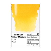 Grumbacher Finest Watercolor 14ml Cadmium Yellow Medium