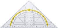 Geodreieck Kunststoff 14cm, ohne Griff