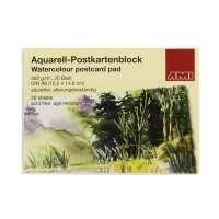 Aquarell Postkartenblock 300g, A6, 20Bl.