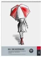 Mal- u. Skizzenbl. S 130g, 42x56cm, 50Bl