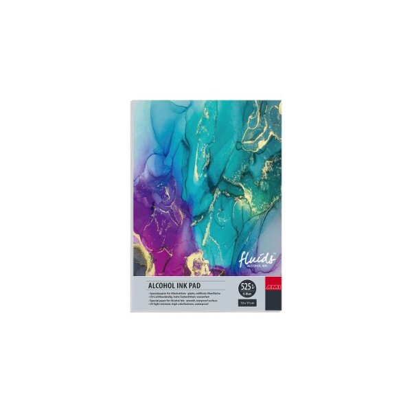 Alcohol Ink Pad 525g, 12x17cm, 15Bl.