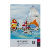 Aquarellblock No.3, 250g, 17x24cm, 20Bl.