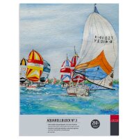 Aquarellblock No.3, 250g, 24x32cm, 20Bl.