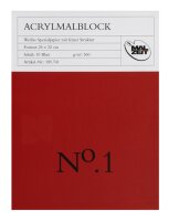 Acrylmalblock No.1, 360g, 24x32cm, 10Bl.