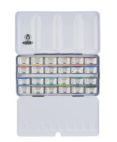 Schmincke HORADAM® AQUARELL Malkästen Metallkasten, 24 x 1/1 Näpfchen